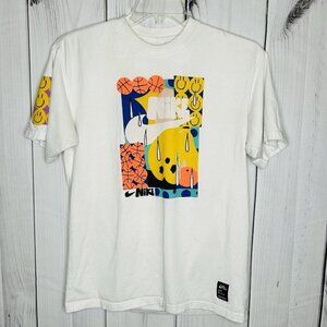 Nike AIR Artist In Residence Shirt Sz S Mens White David Bruce Short Sleeve